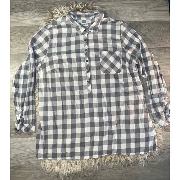 Croft & Barrow women’s grey flannel - Picture 2 of 8